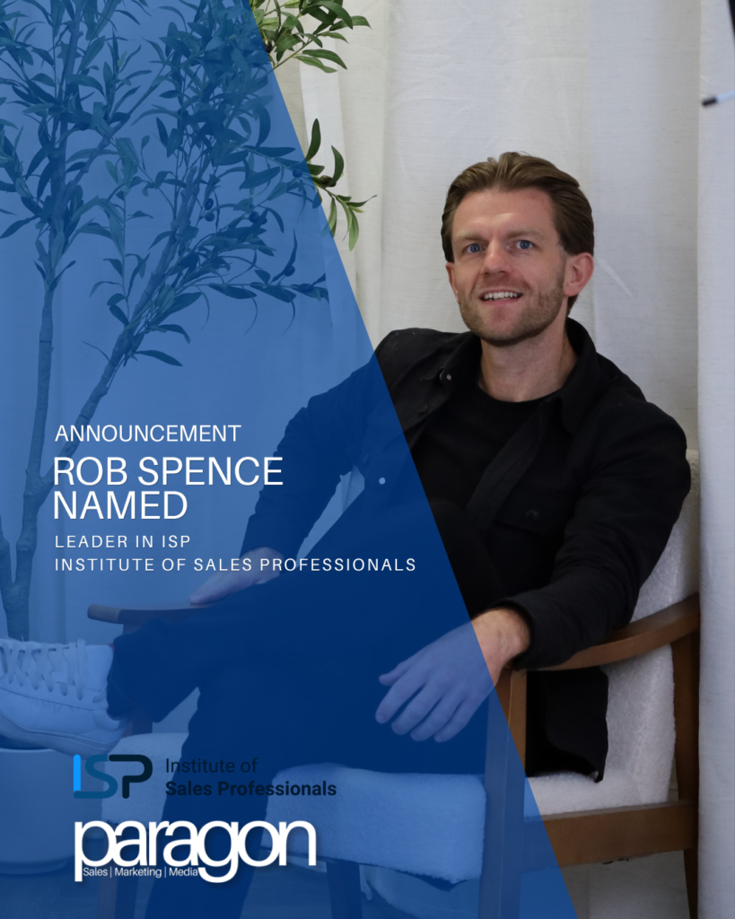 Rob Spence Recognised by Institute of Sales Professionals